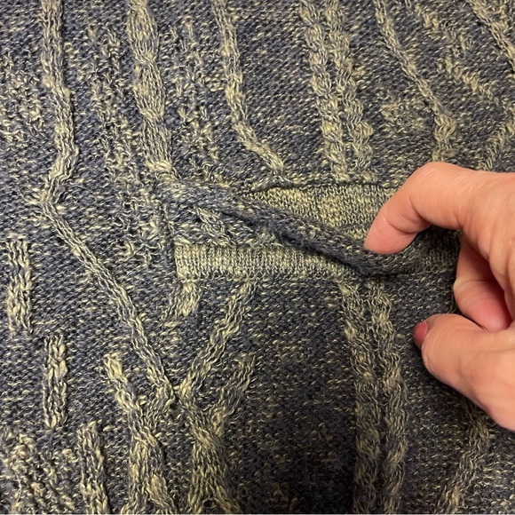 VTG Naturals By COOGI Australia Earth Tone 3D Knit Sweater Linen Cotton Cardigan - Picture 6 of 13